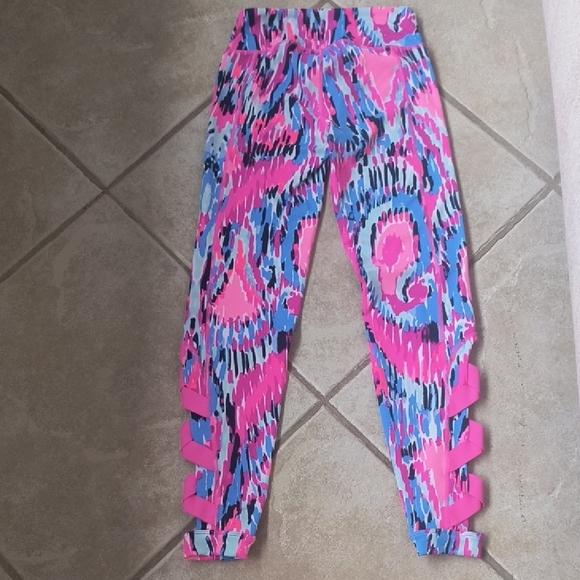 Lilly Pulitzer Luxletic Pink Leggings - Picture 3 of 5